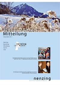 Nenzing Magazin - Bürgermeistermitteilung Dezember 2011